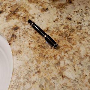 montblanc fountain pen. compact size.